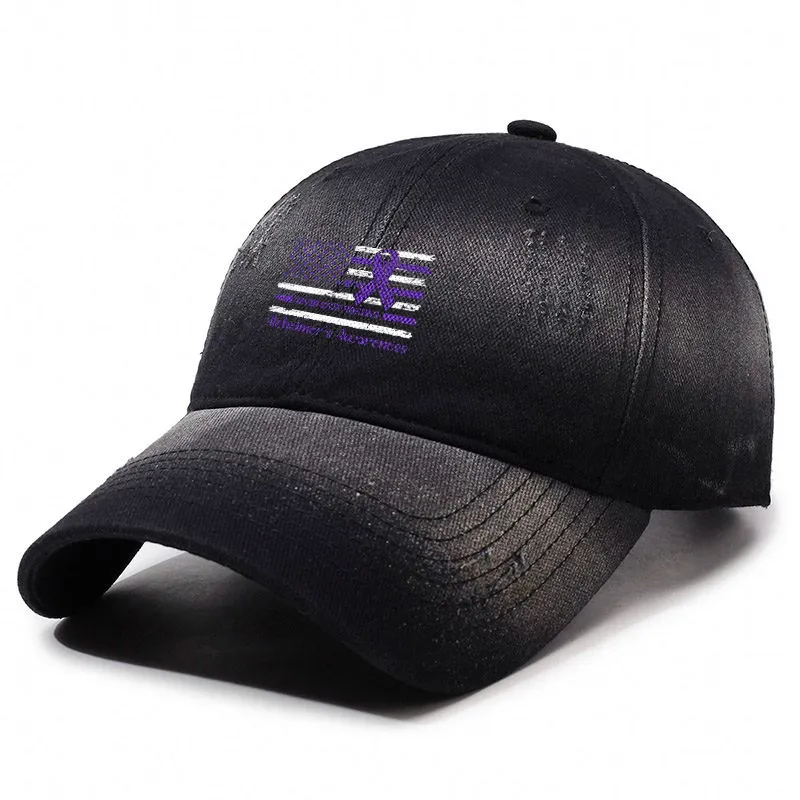 Never Stop Fighting Alzheimer'S Awareness Baseball Cap