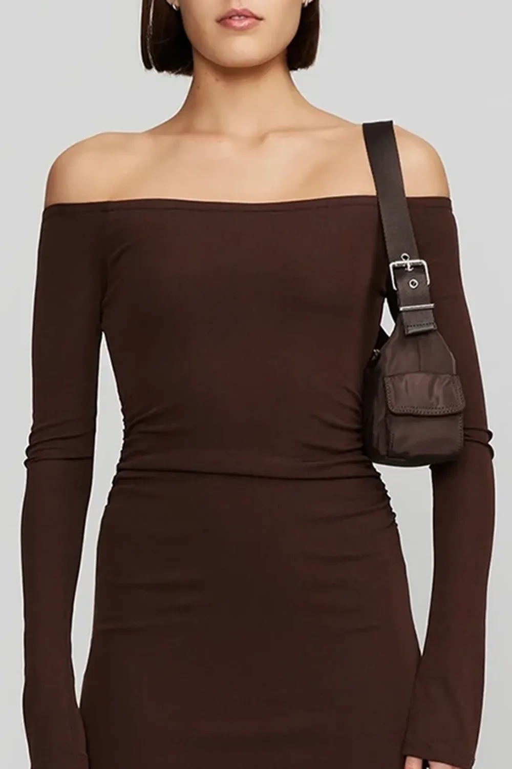 Off Shoulder Midi Dress