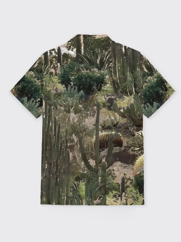 Cactus Pattern Button Up Shirt