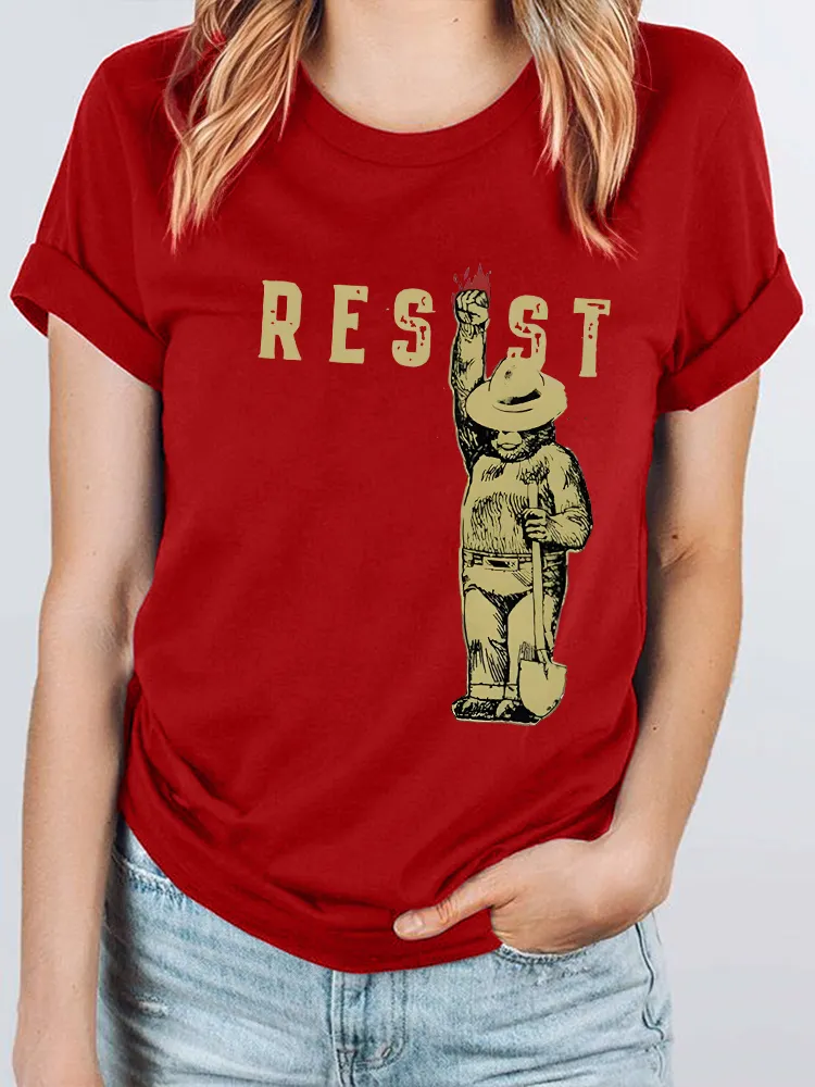 Women'S Resist Round-Neck Short-Sleeved T-Shirt