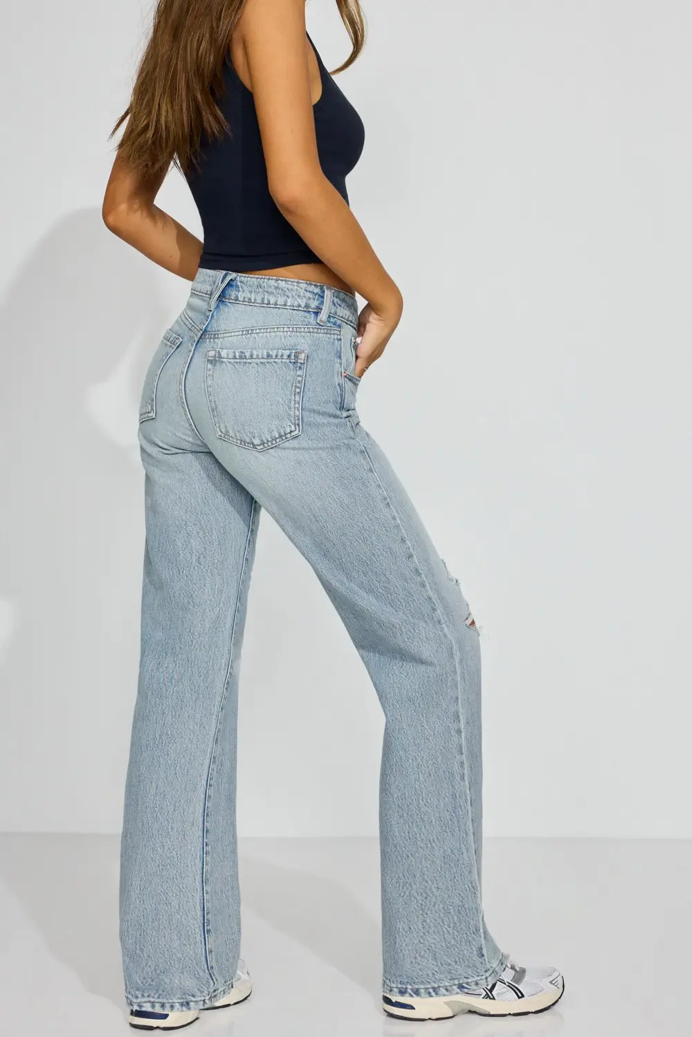Light Blue Distressed Jeans