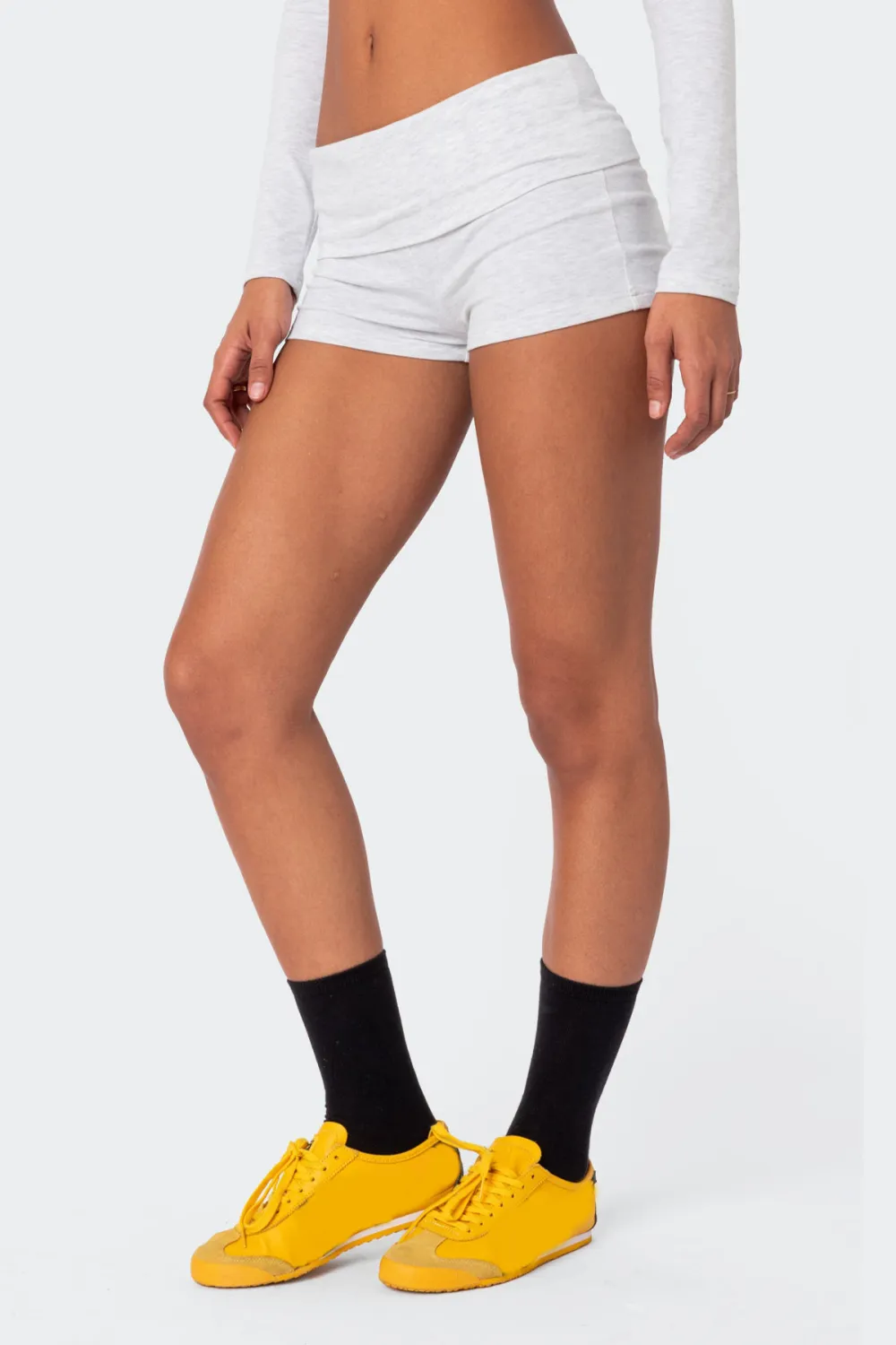 Fold Over Casual Shorts