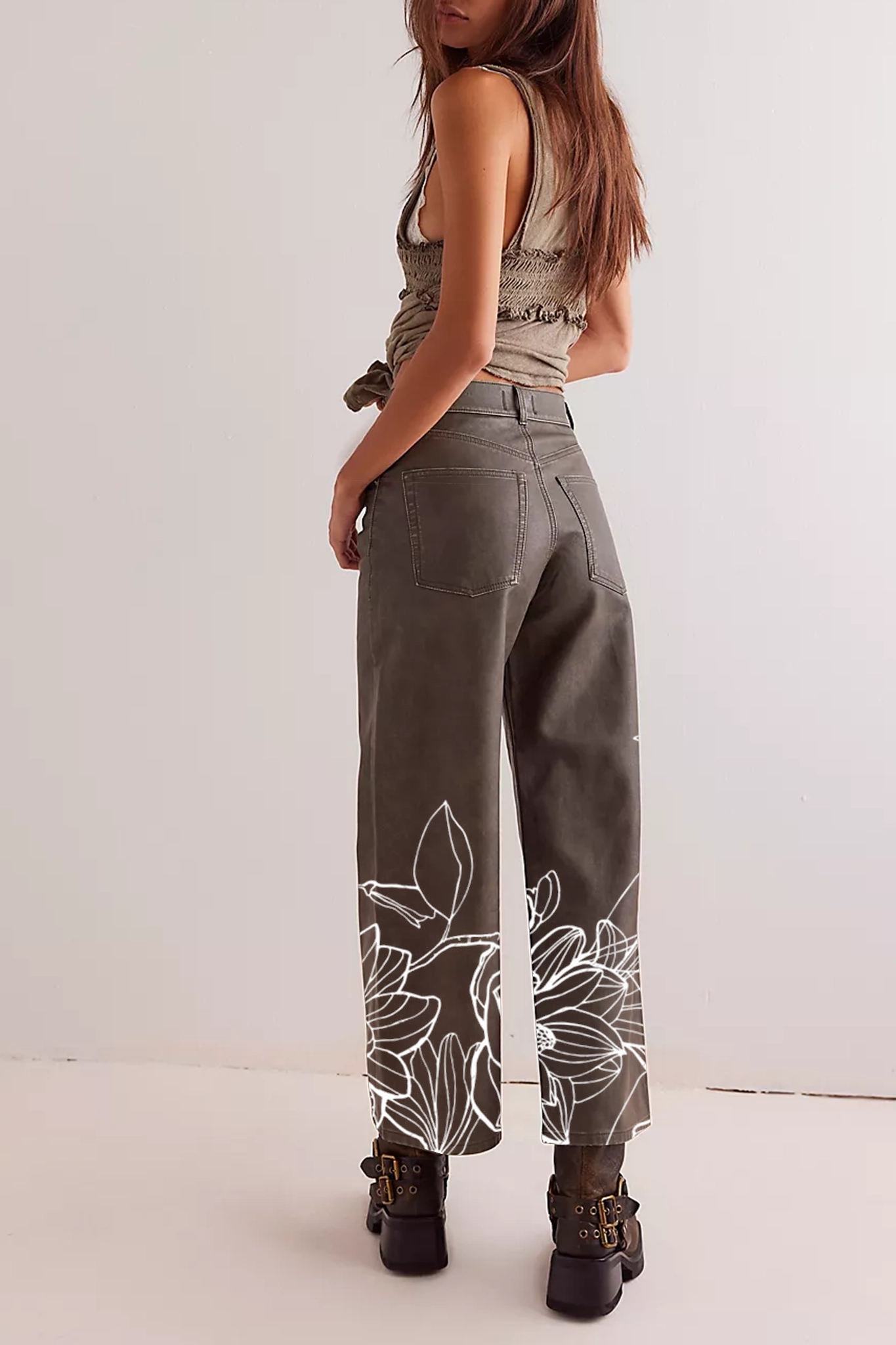 Wide Leg Utility Pants