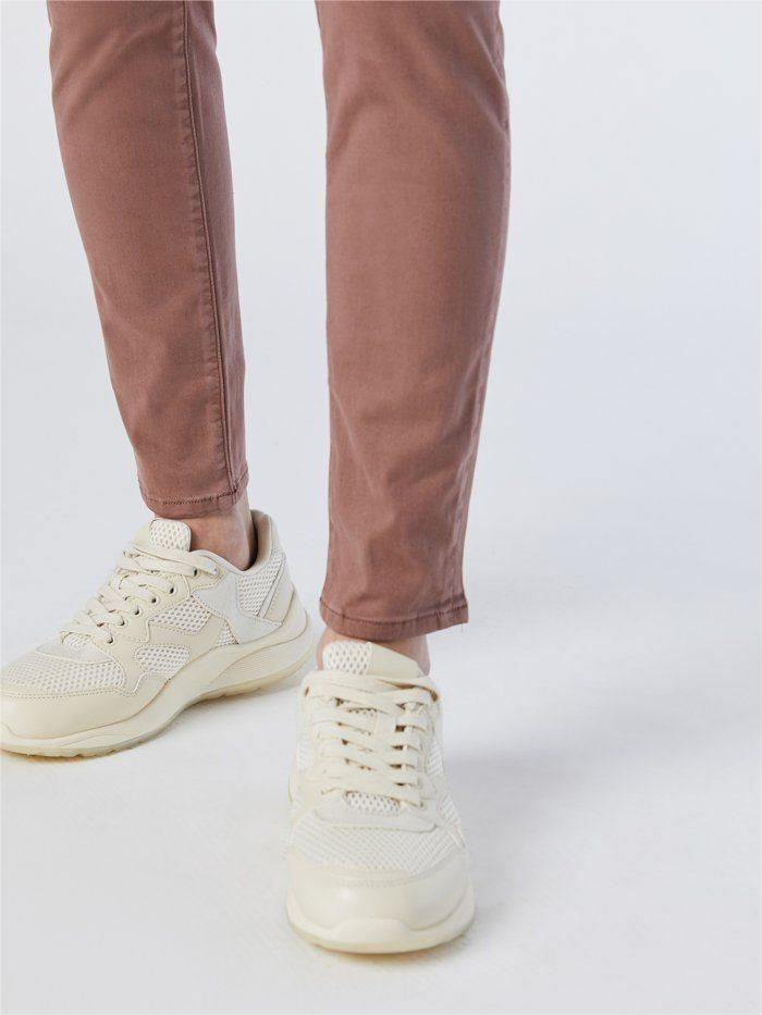 Casual Style Cotton Skinny Pants