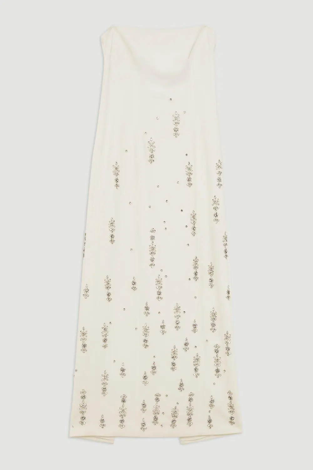 Crystal Embellished Bandeau Midaxi Dress