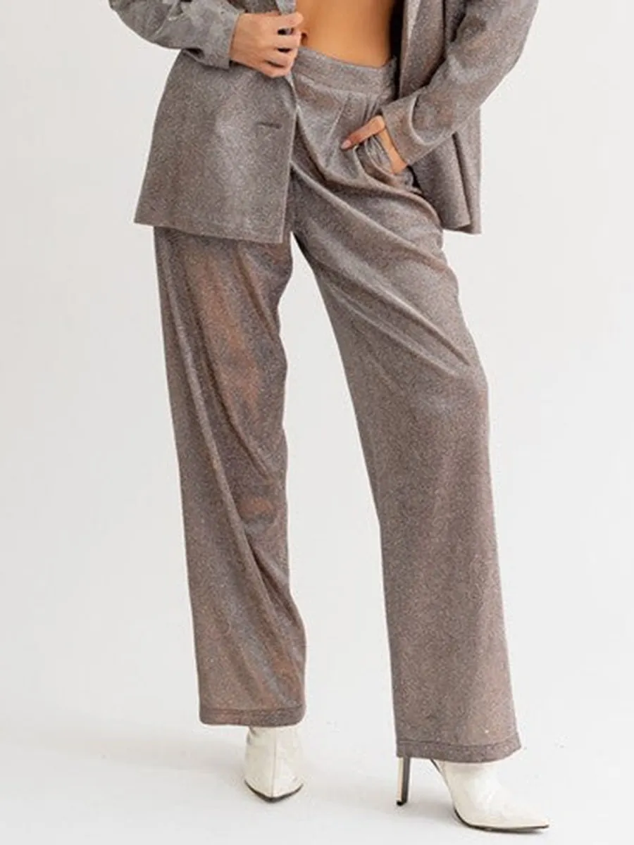 Shine Party Girls Wide Leg Pants