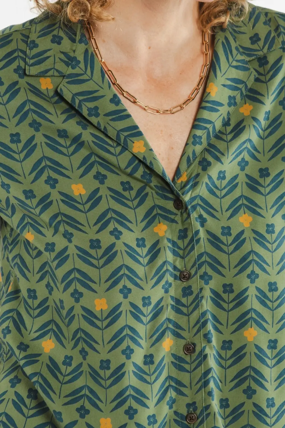 Daily Cropped Green Shirt