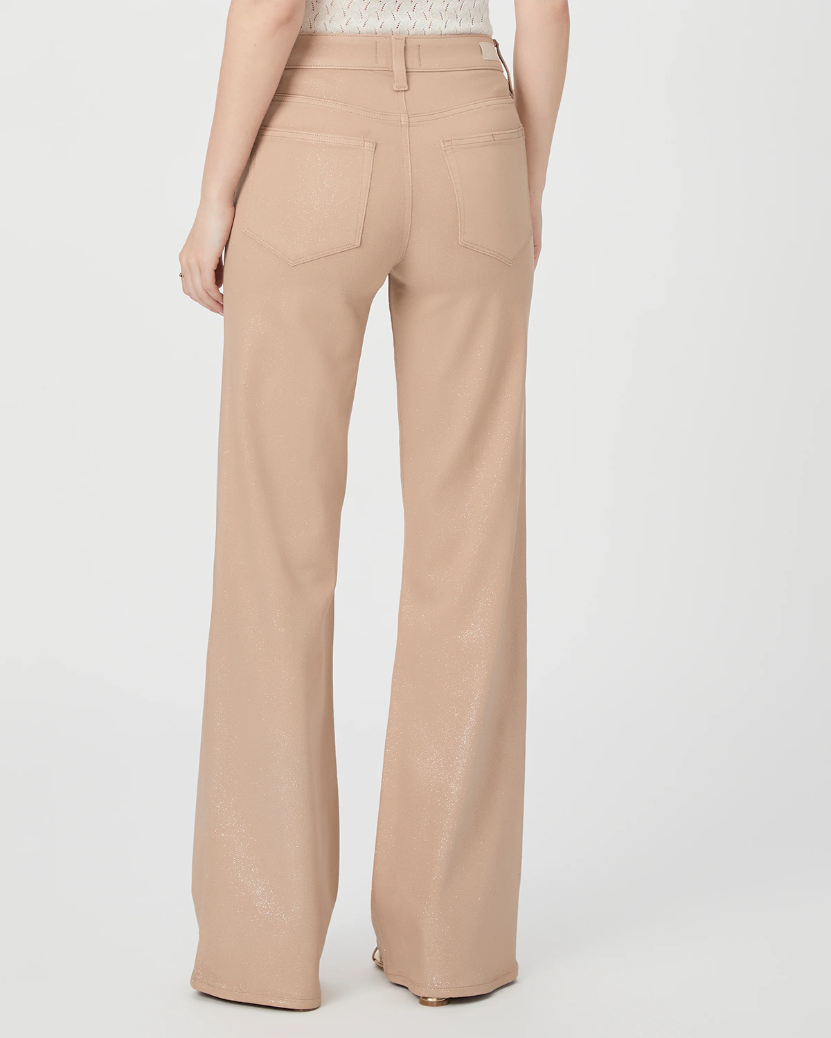 Beige Wide Leg Jeans
