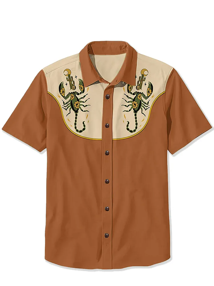 Western Cactus And Scorpions Shirt