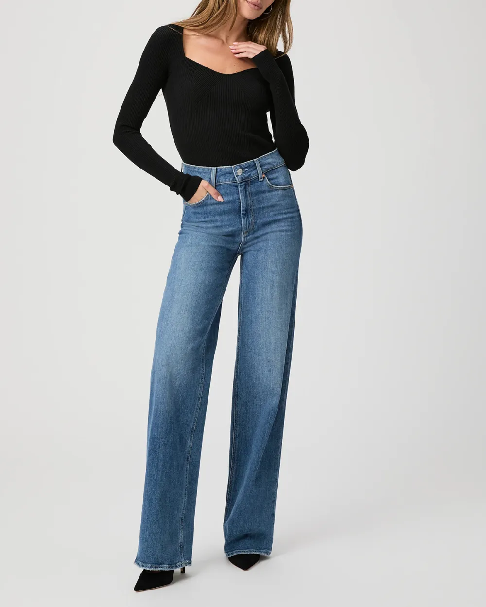 Light Blue Wide Leg Jeans