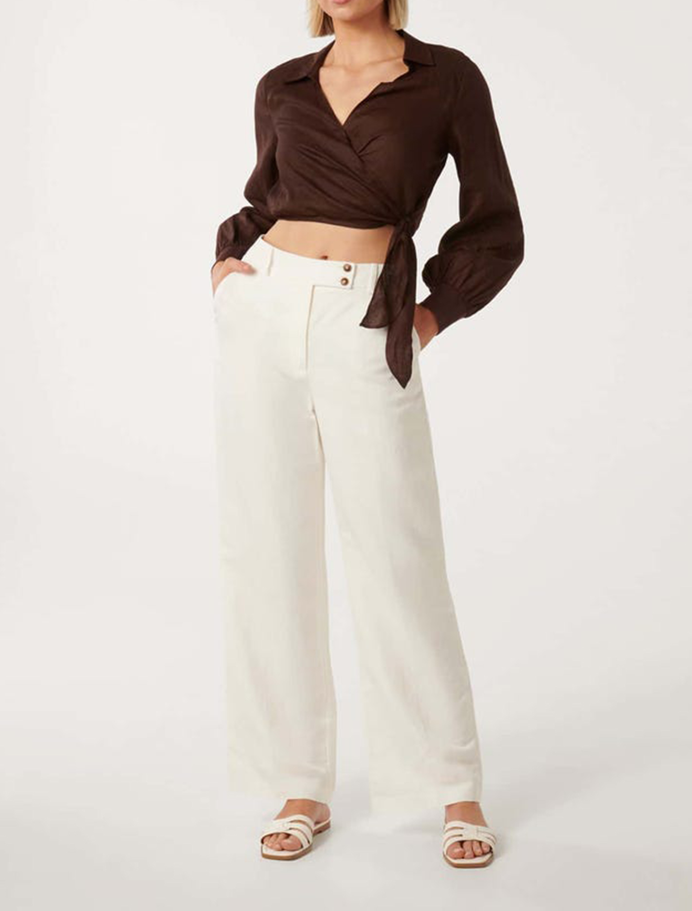 Button-Tab Pants