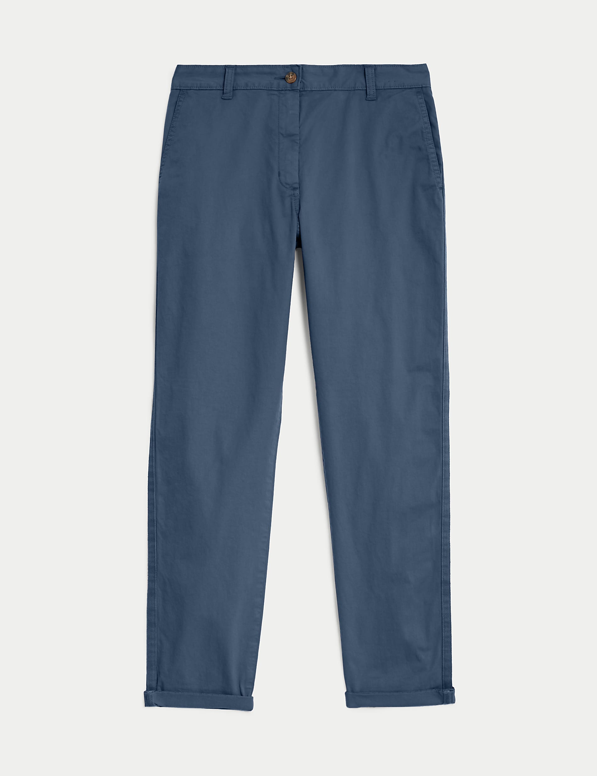 Cotton Rich Tea Dyed Slim Fit Chinos Grey