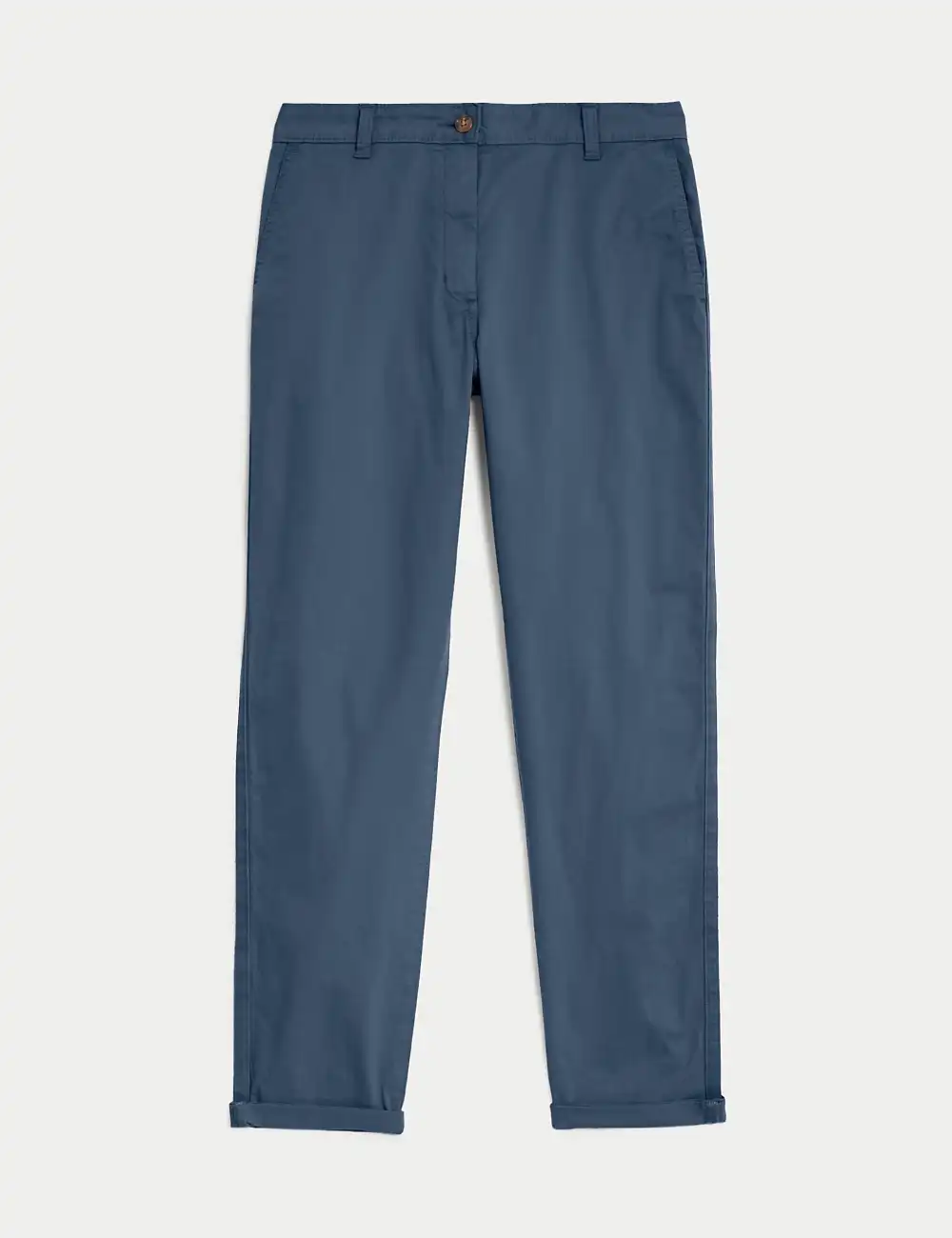 Cotton Rich Tea Dyed Slim Fit Chinos Grey