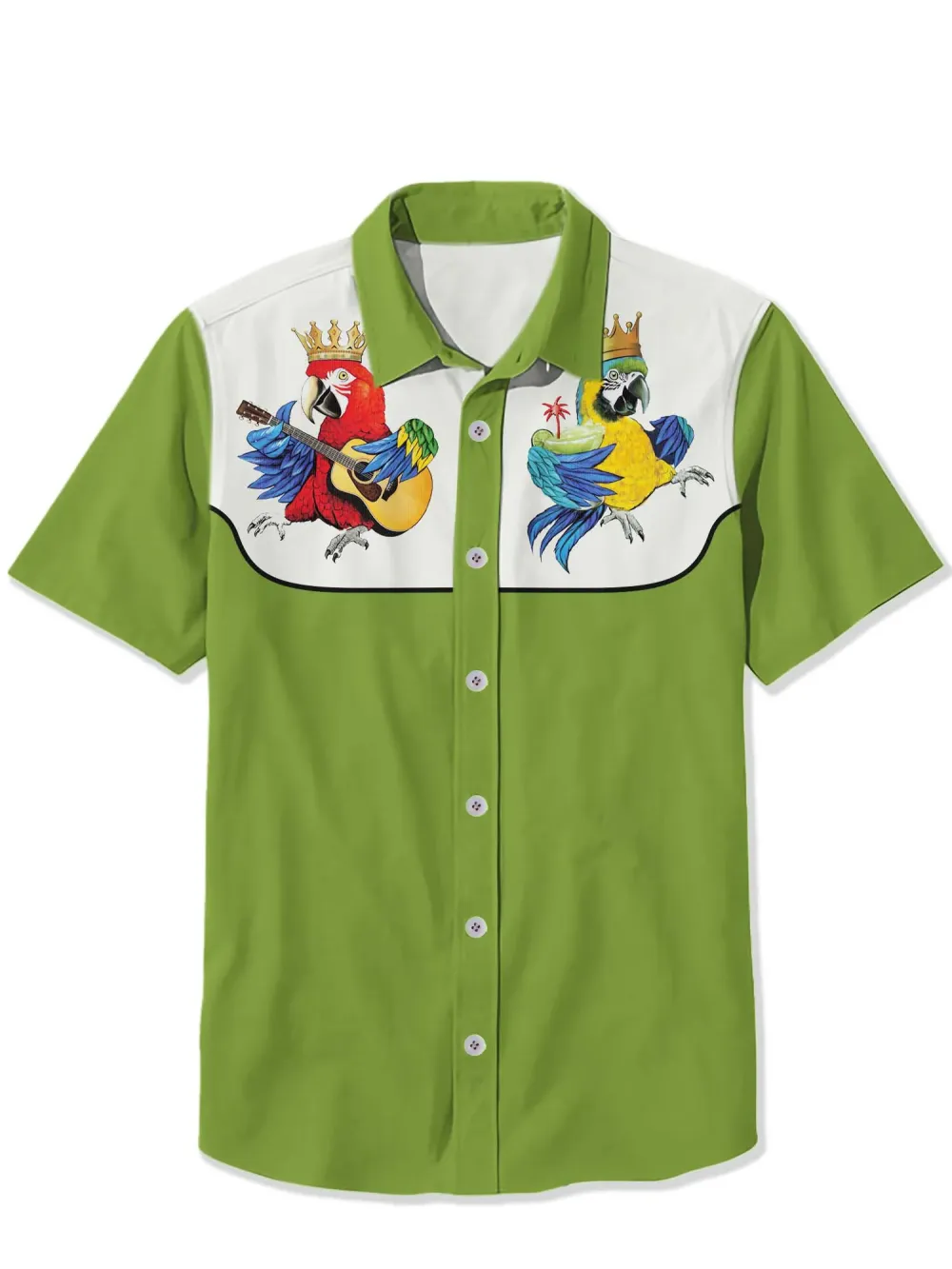 Parrot Playing Guitar And Cocktails It'S 5 O'Clock Somewhere Shirt