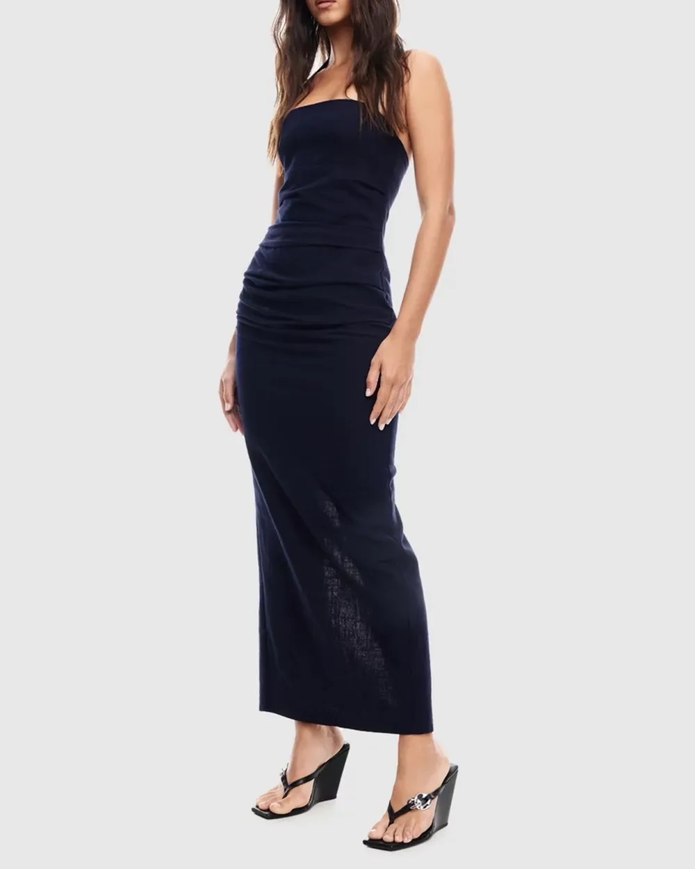 Halter Neck Slim Maxi Dress