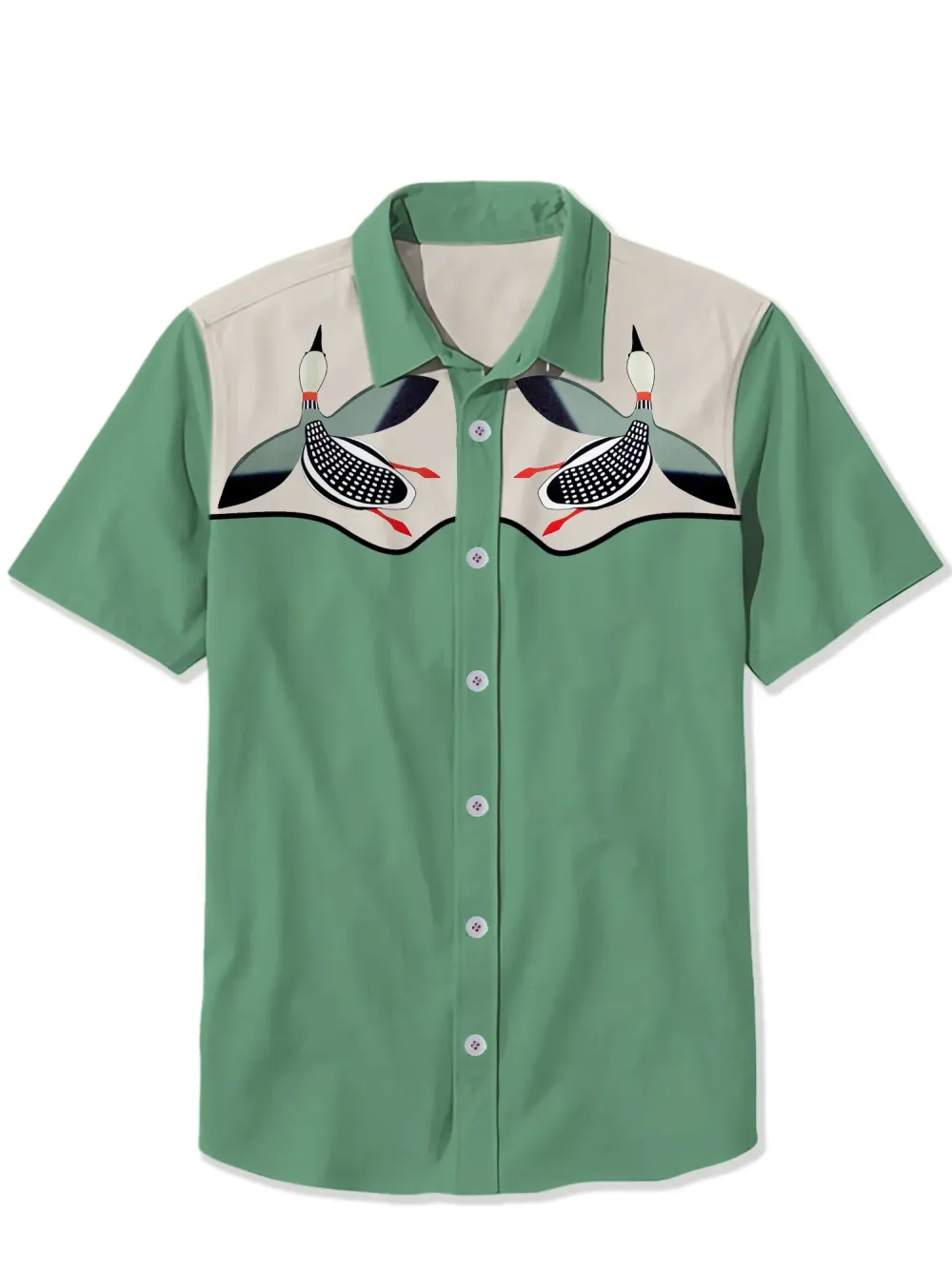 Elegant Retro Goose Shirt