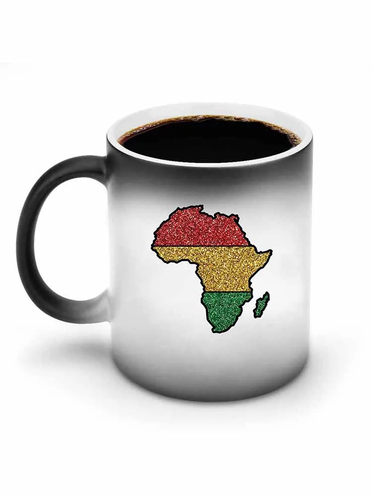 Black Historical Printed Color-Changing Mug