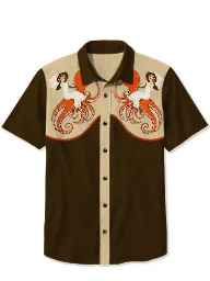 Retro Octopus Girl Shirt