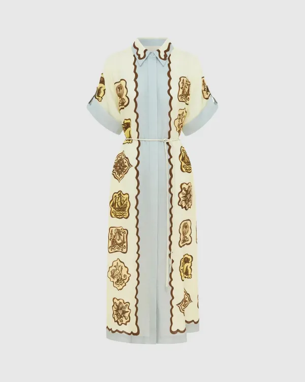 Shirt Button Maxi Dress