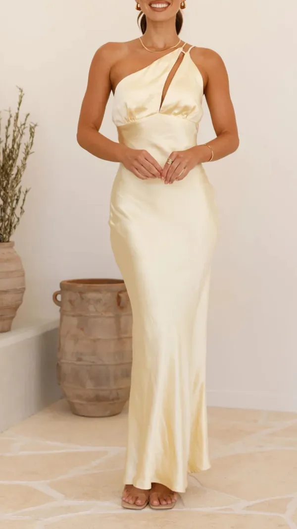 One Shoulder DesignMaxi Dress