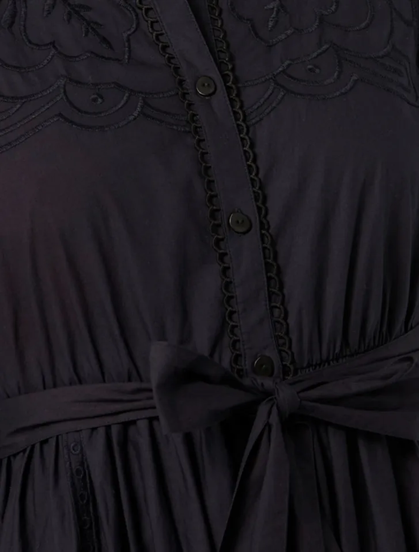 Broderie Midi Dress