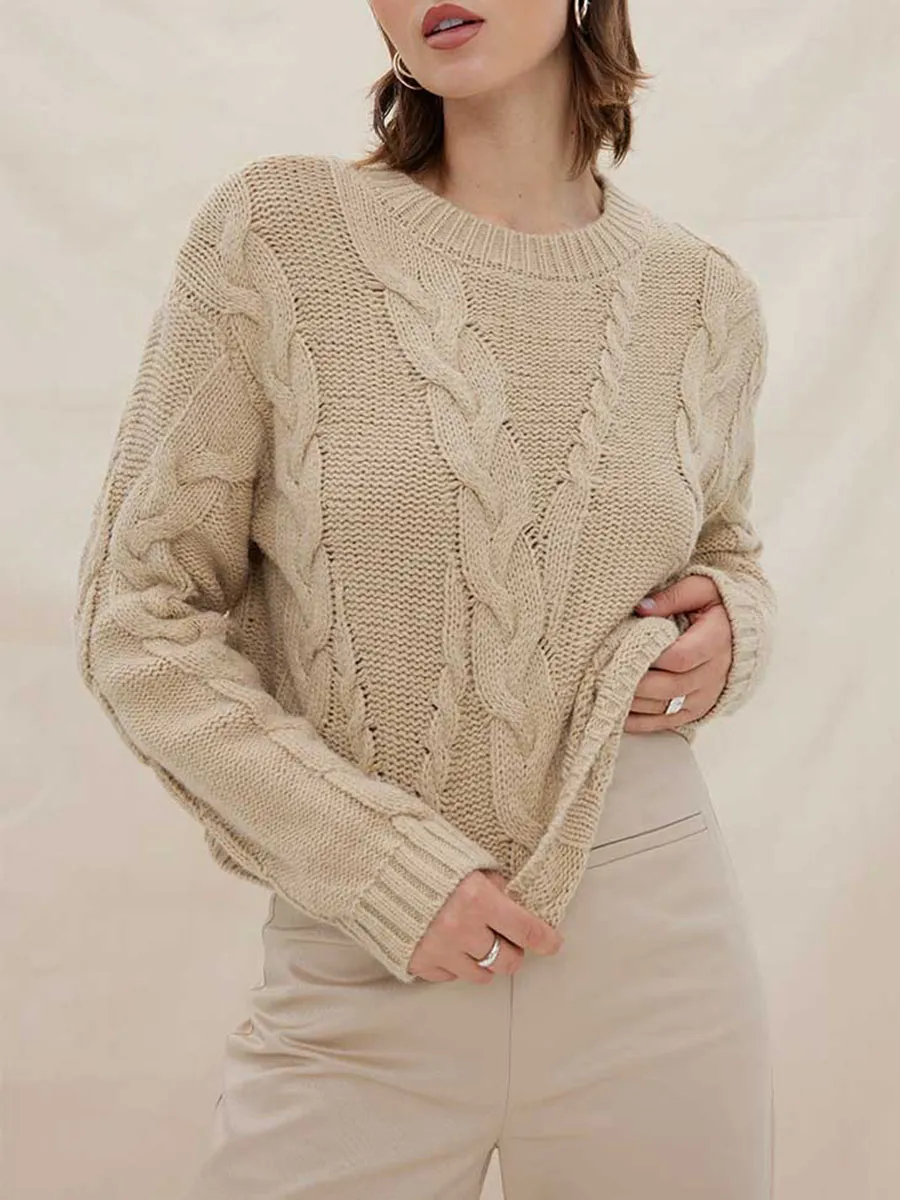 Chunky Linked Cable Knit Sweater