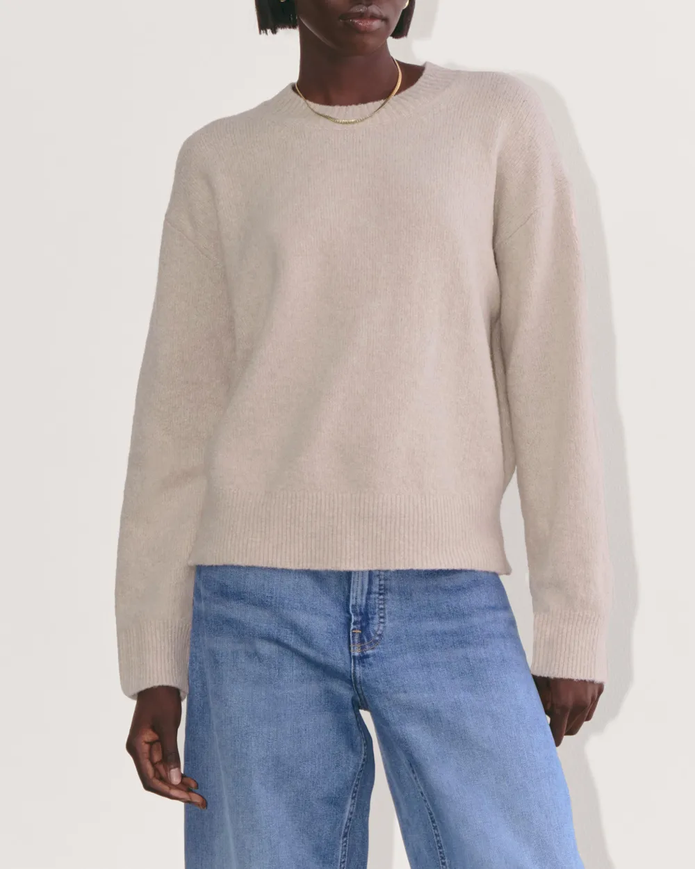 Casual Crew Plush Cotton Sweater