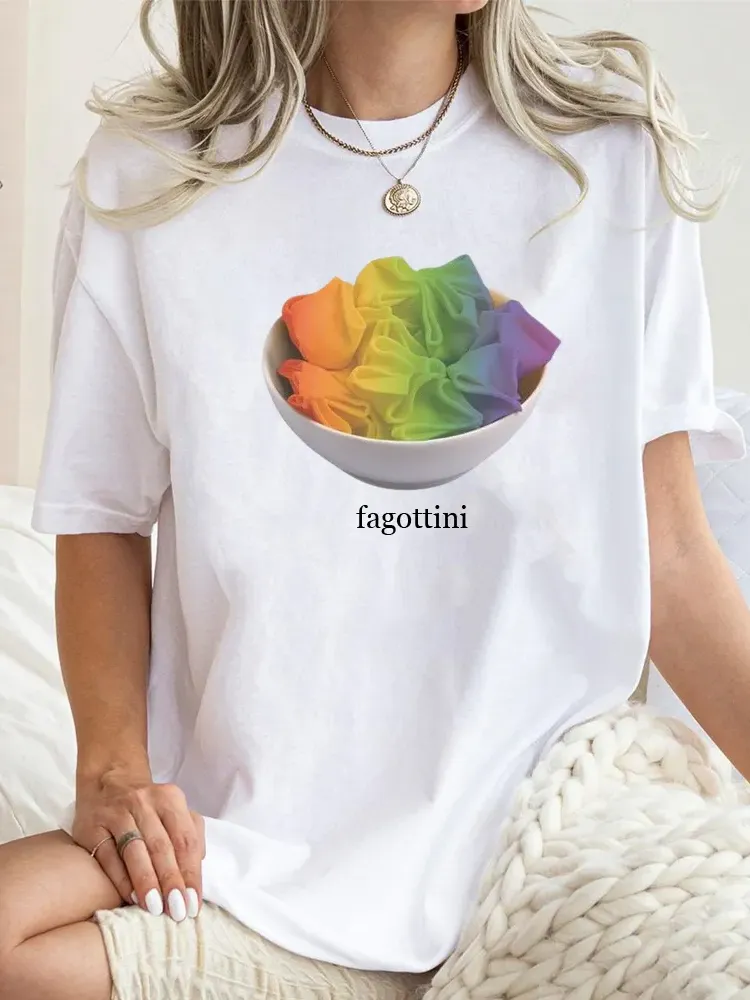 Women'S Fagottini Short Sleeve Round-Neck T-Shirt
