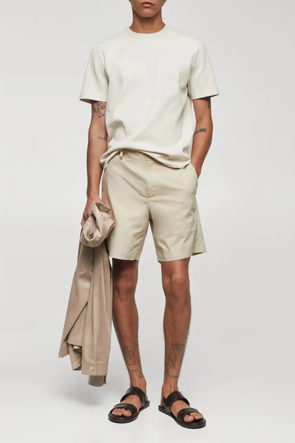 Slim Fit Cotton Shorts