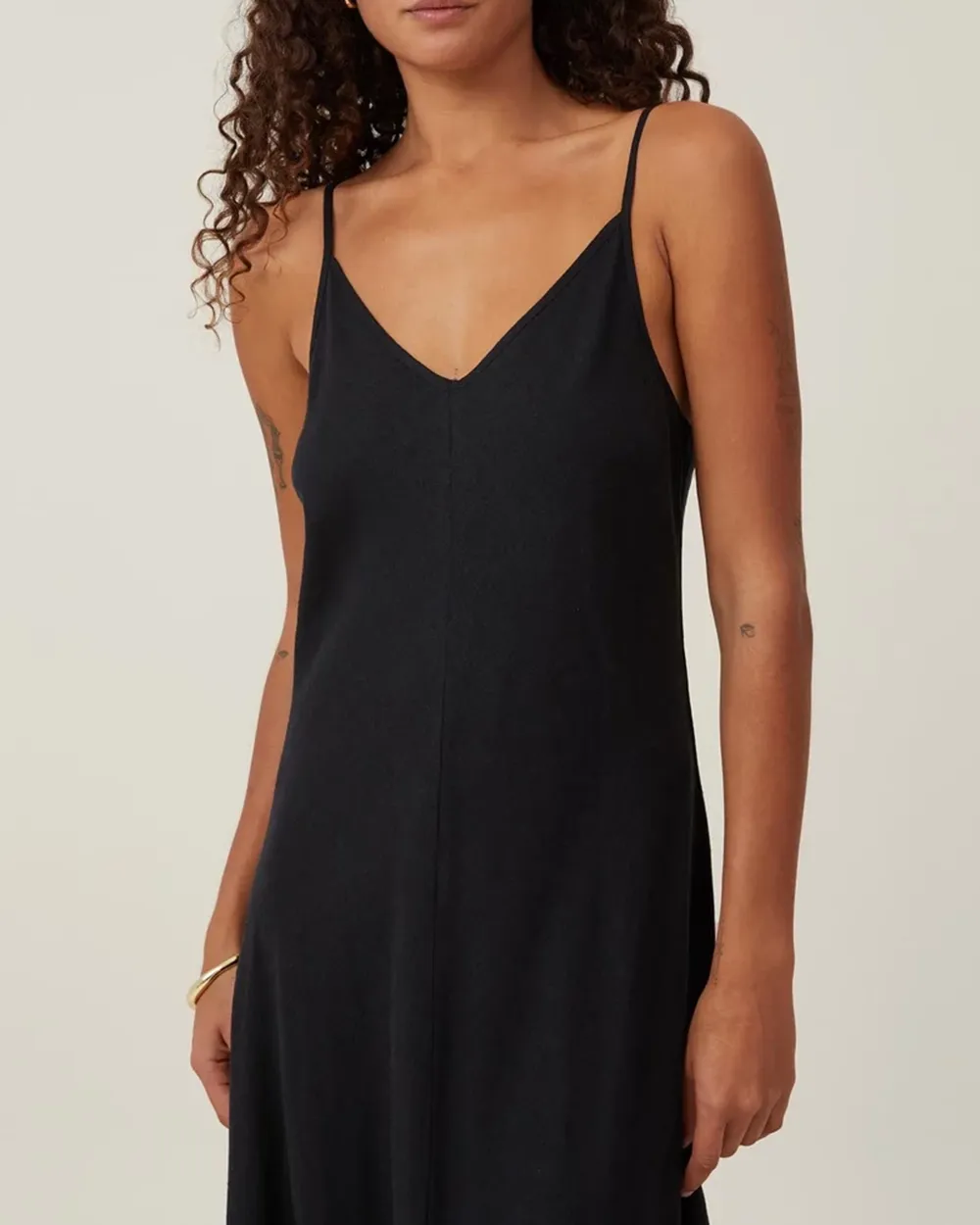 V-Neck Sleeveless Maxi Dress