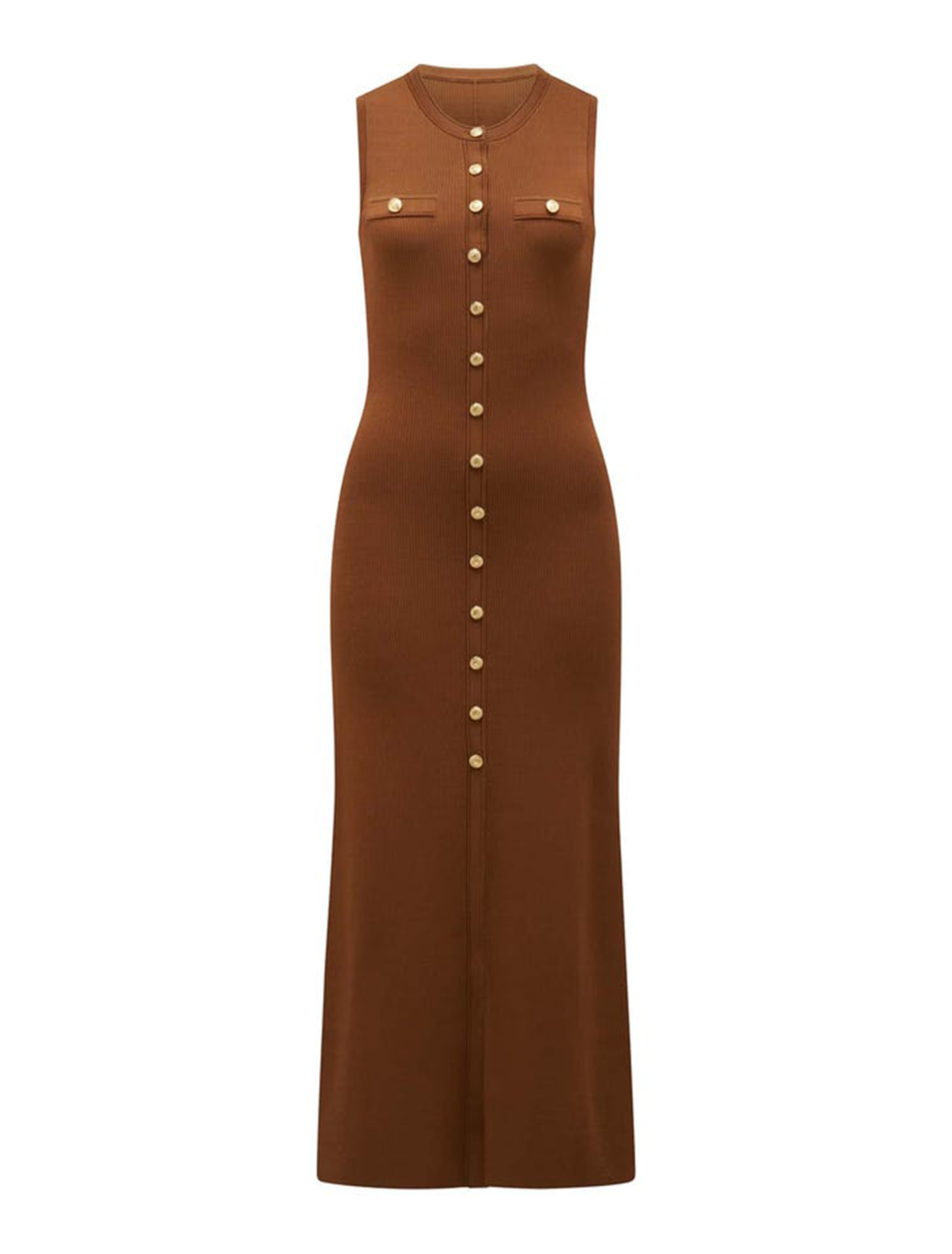 Button Through Knit Dress