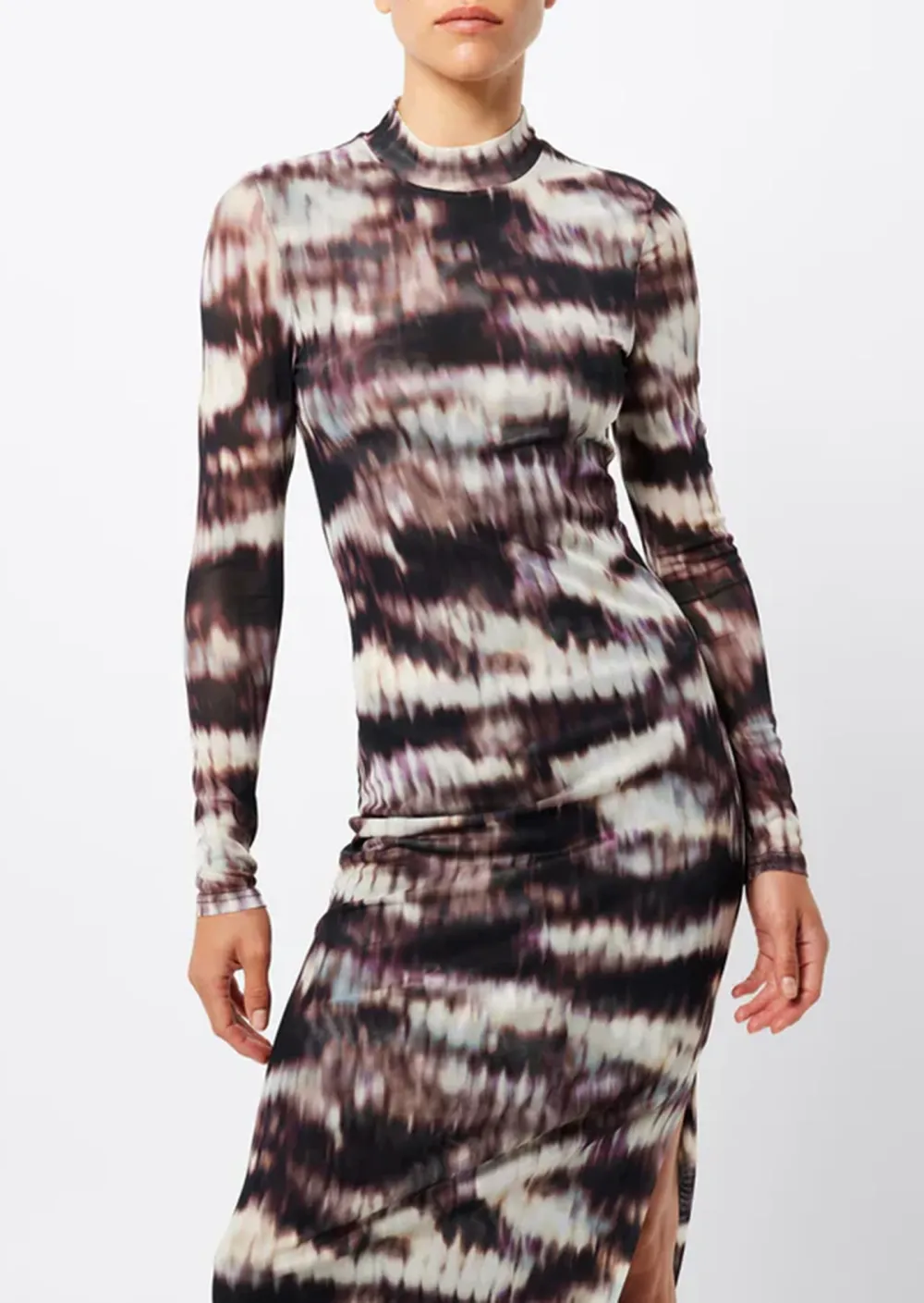 Tie Dye Long Sleeved Maxi Dress