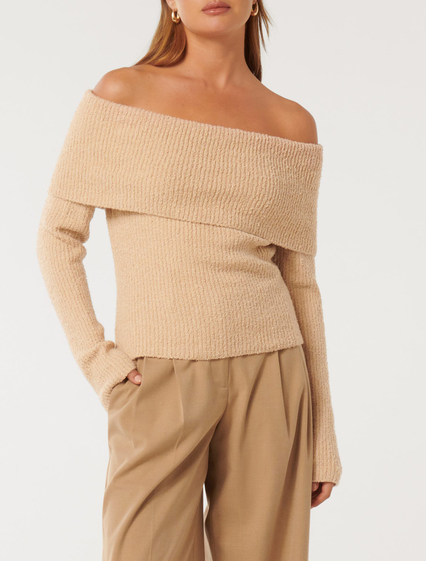 Off Shoulder Sweater