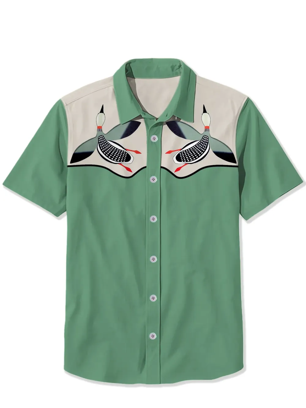 Elegant Retro Goose Shirt