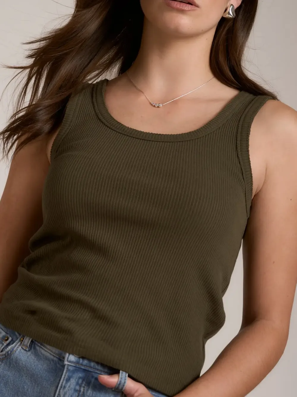 Organic Cotton Ribbed Tank