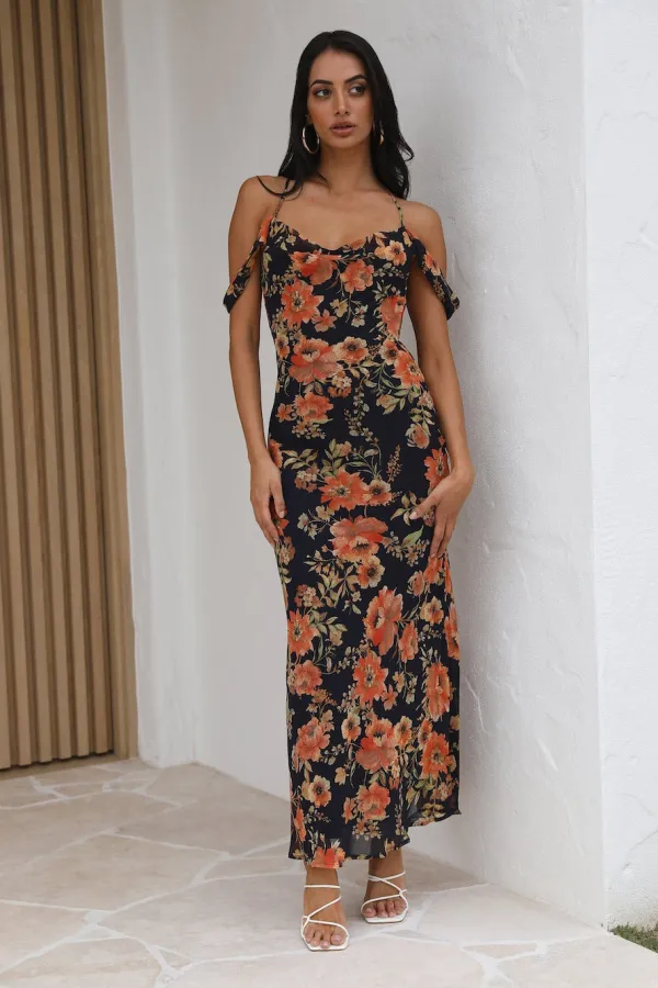 LOVER STYLE MAXI DRESS-NAVY