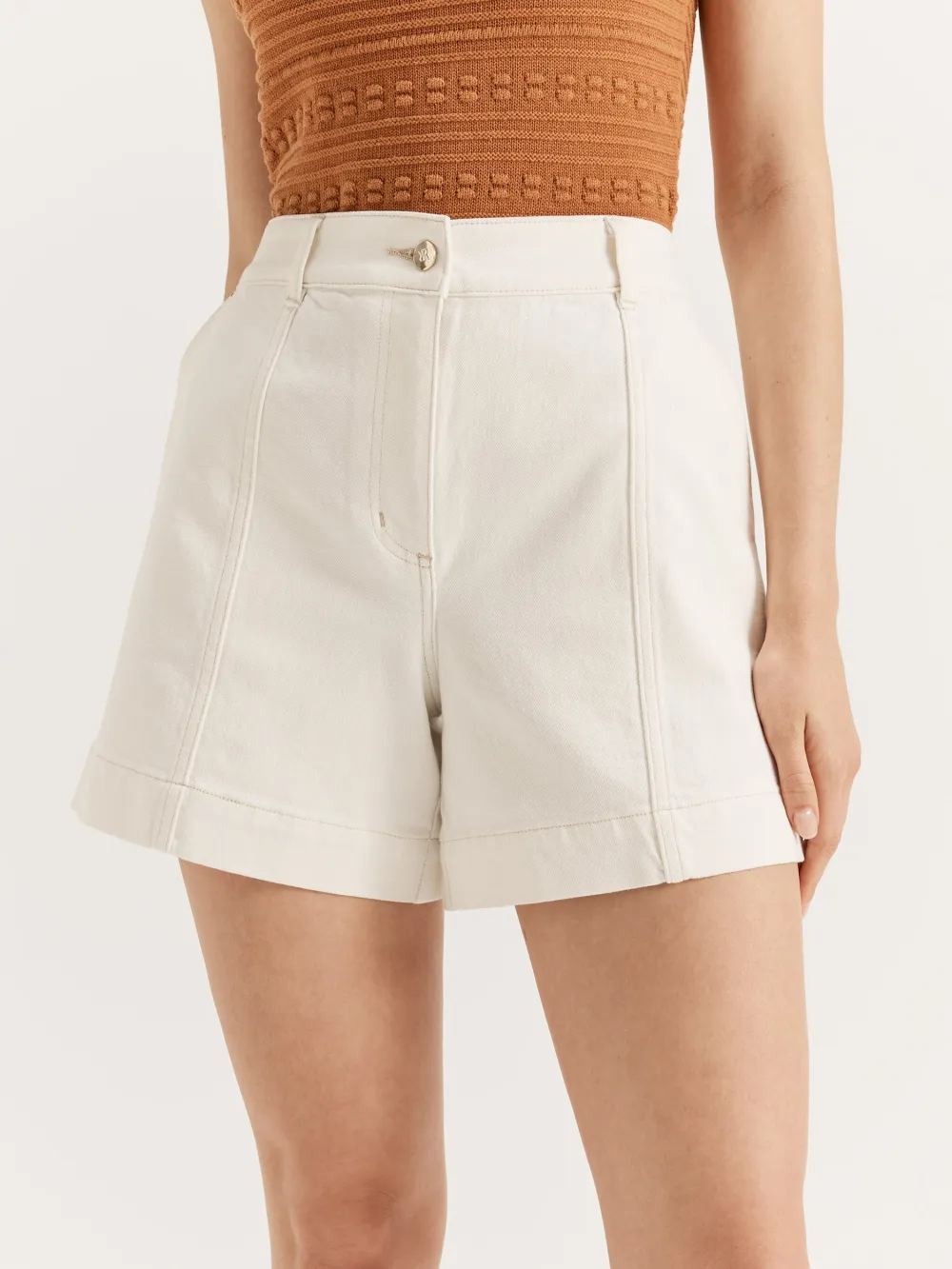 White Vintage Denim Shorts