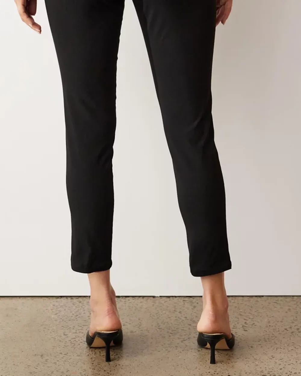 High Waisted Slim Leg Pants