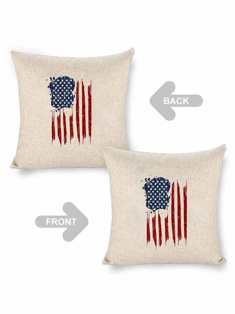 National Flag Printed Throw Pillow