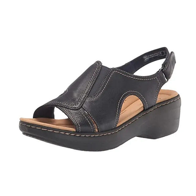 Women's Sandals Boho Bohemia Beach Wedge Sandals Gladiator Sandals Roman Sandals Outdoor Daily Beach Summer Buckle Wedge Heel Open Toe Casual Minimalism Walking Shoes PU Leather Faux Leather Magic