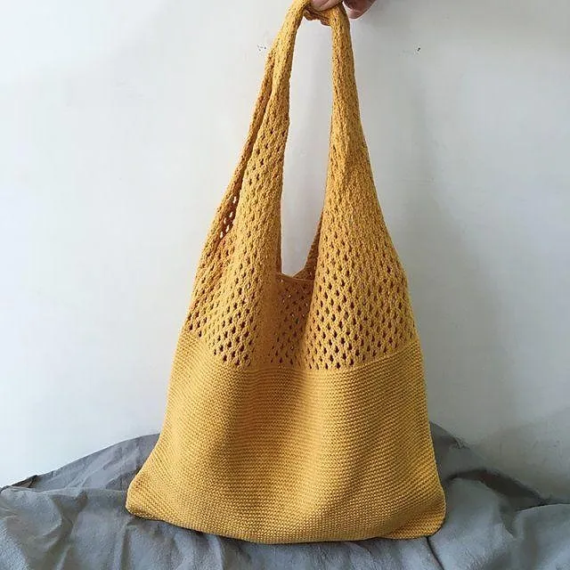 Women's Girls' Tote Shoulder Bag Polyester Shopping Daily Holiday Solid Color
