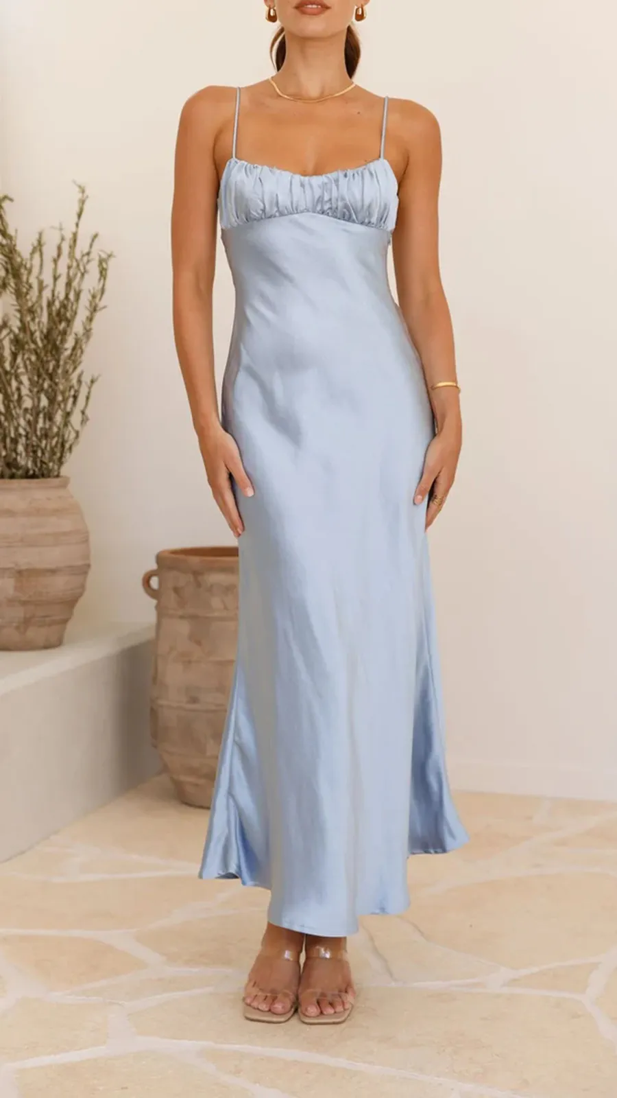 Open Back Sexy Maxi Dress
