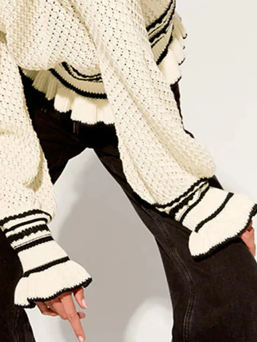 Striped Detail Knit Top