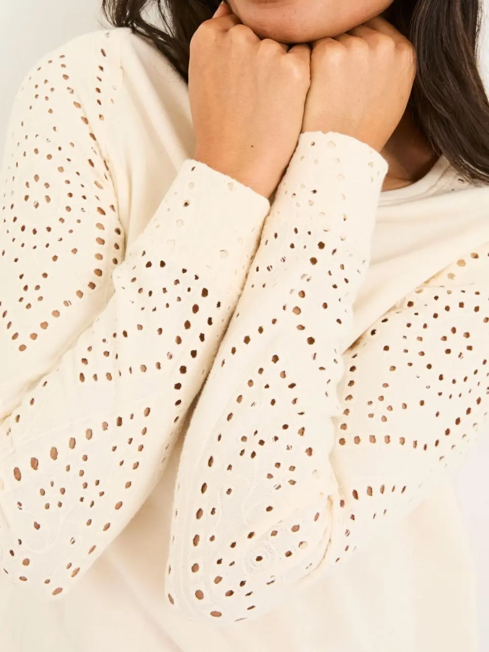 Ivory Crew 100% Cotton Sweatshirt