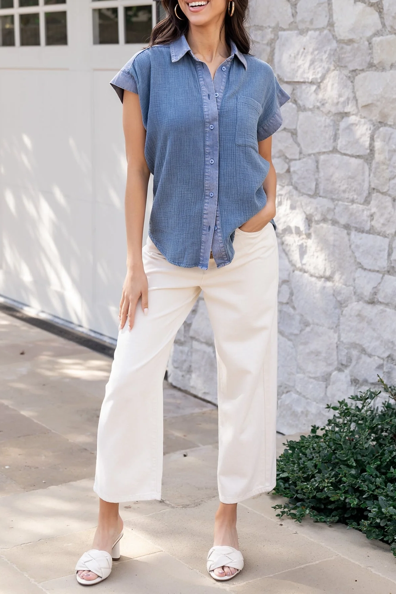 Daily Soft And Breathable Turn-Down Collar Shirt