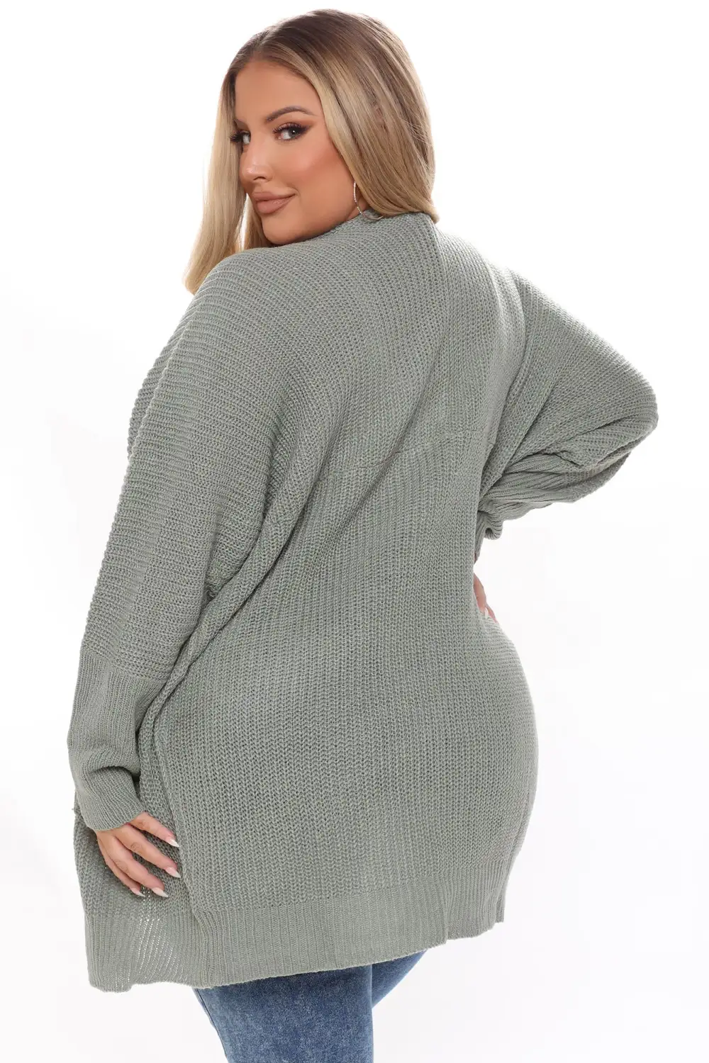 Just Go With It Cardigan - Sage