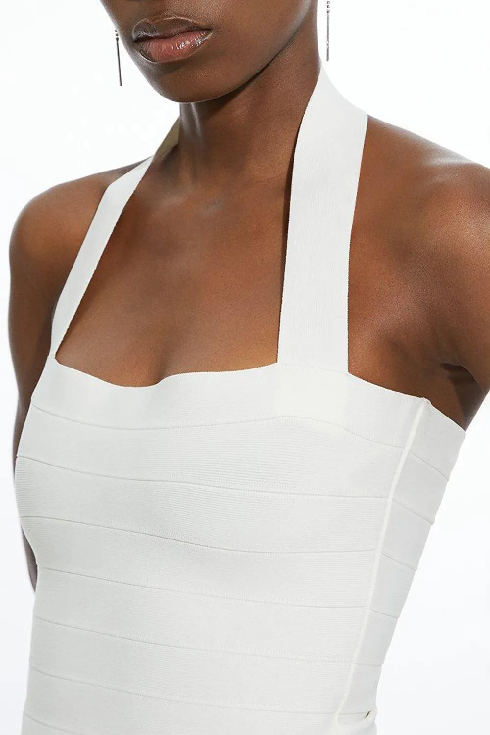 Halter Neck Bandage Crop Top