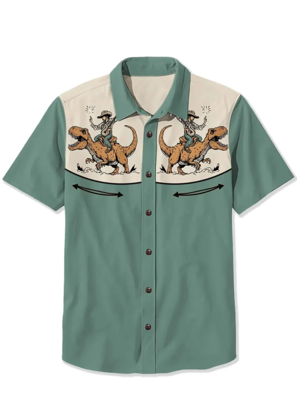 Western Dinosaur Cowboy Shirt