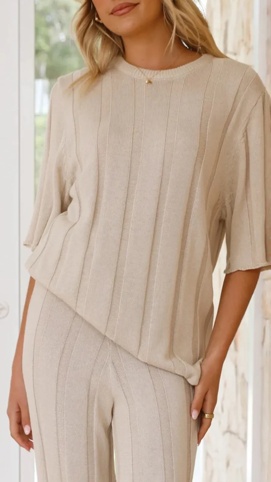 Knitted Heavy Drape Top