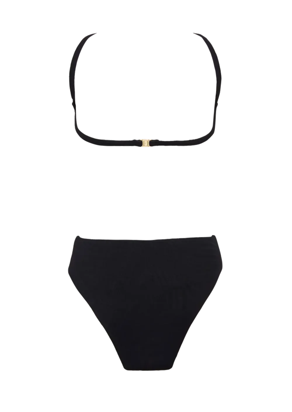 Black Halter Cut Out Swim